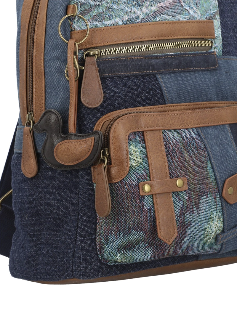 MOCHILA TEXTIL MUJER CARMIN BACK AZUL ROCKFORD - 4