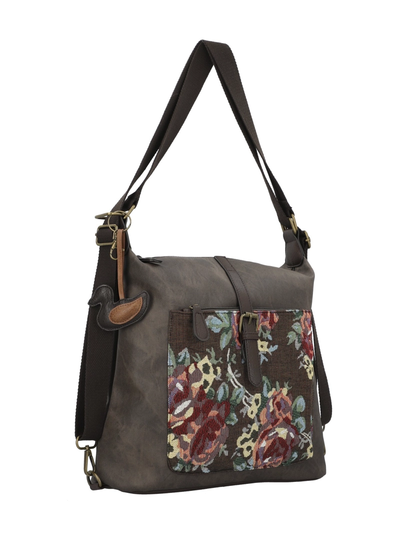 CARTERA TEXTIL MUJER INTI HOBO CHOCOLATE ROCKFORD - 4