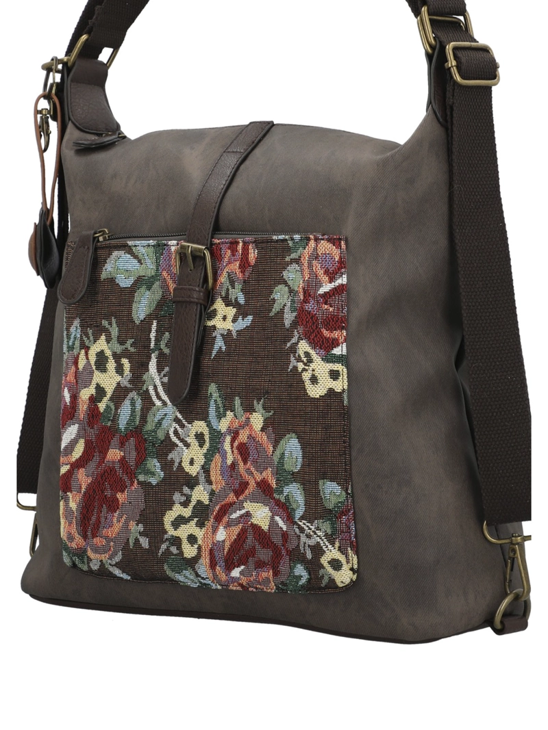 CARTERA TEXTIL MUJER INTI HOBO CHOCOLATE ROCKFORD - 5