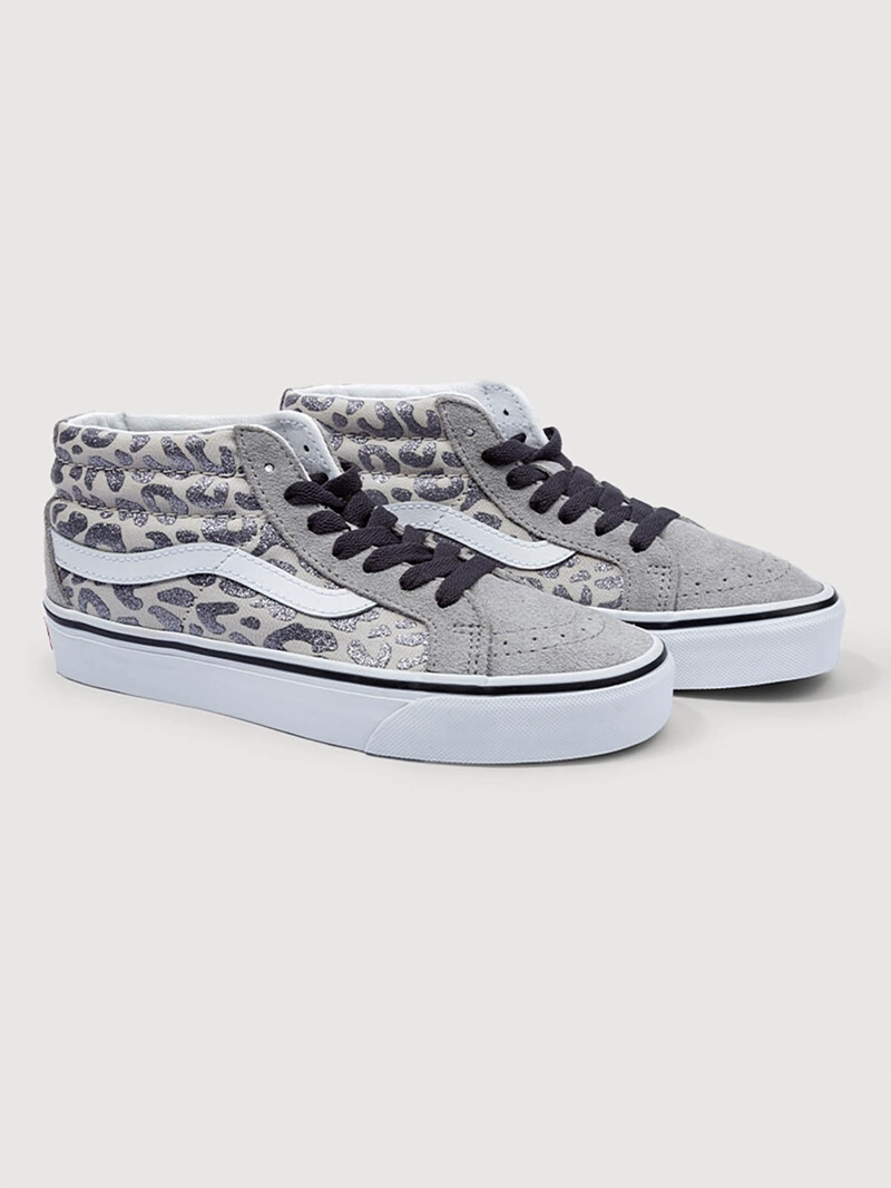 ZAPATILLA JUNIOR (8 A 14 AÑOS) SK8-MID GRIS VANS - 2