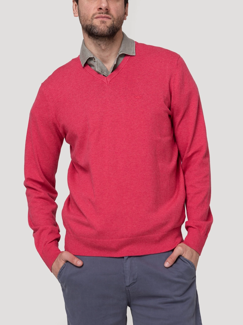 SWEATER ALGODON ORGANICO HOMBRE ANGRIV ROSADO ROCKFORD - 5