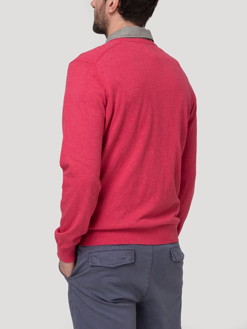 SWEATER ALGODON ORGANICO HOMBRE ANGRIV ROSADO ROCKFORD - 6