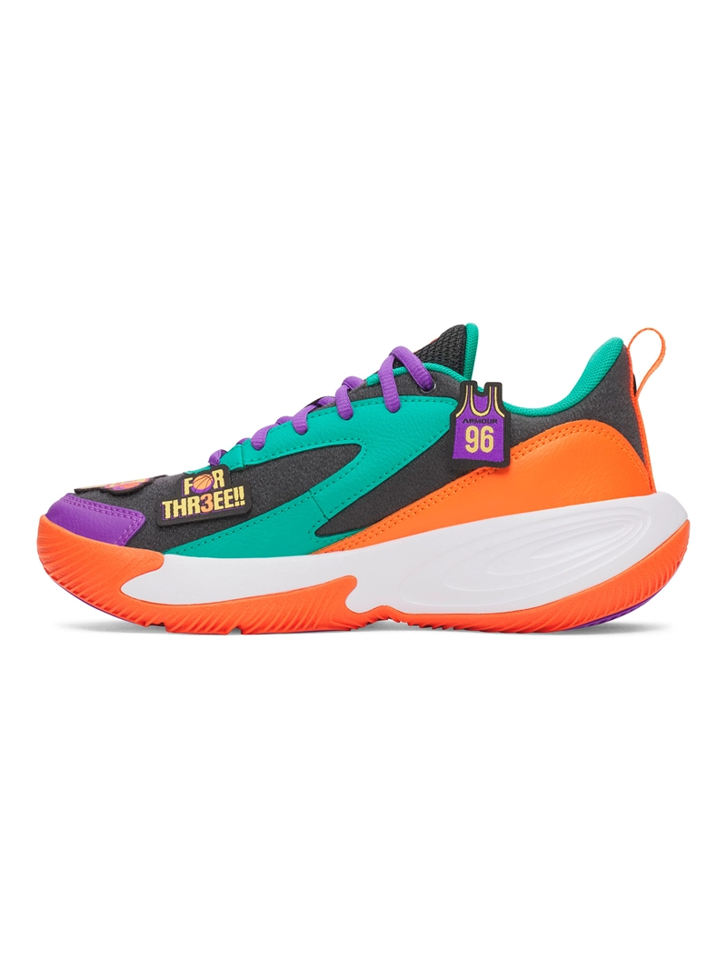 ZAPATILLA NIÑO GS LOCKDOWN 8 PATCHS GRIS UNDER ARMOUR - 2