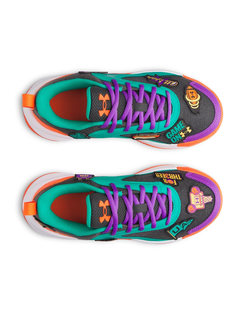 ZAPATILLA NIÑO GS LOCKDOWN 8 PATCHS GRIS UNDER ARMOUR - 5