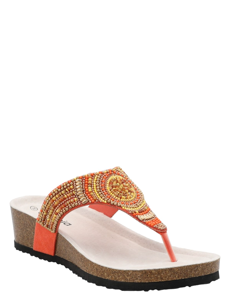 SANDALIA MUJER PALOMA NARANJA AZALEIA - 1