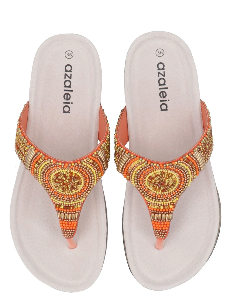 SANDALIA MUJER PALOMA NARANJA AZALEIA - 8