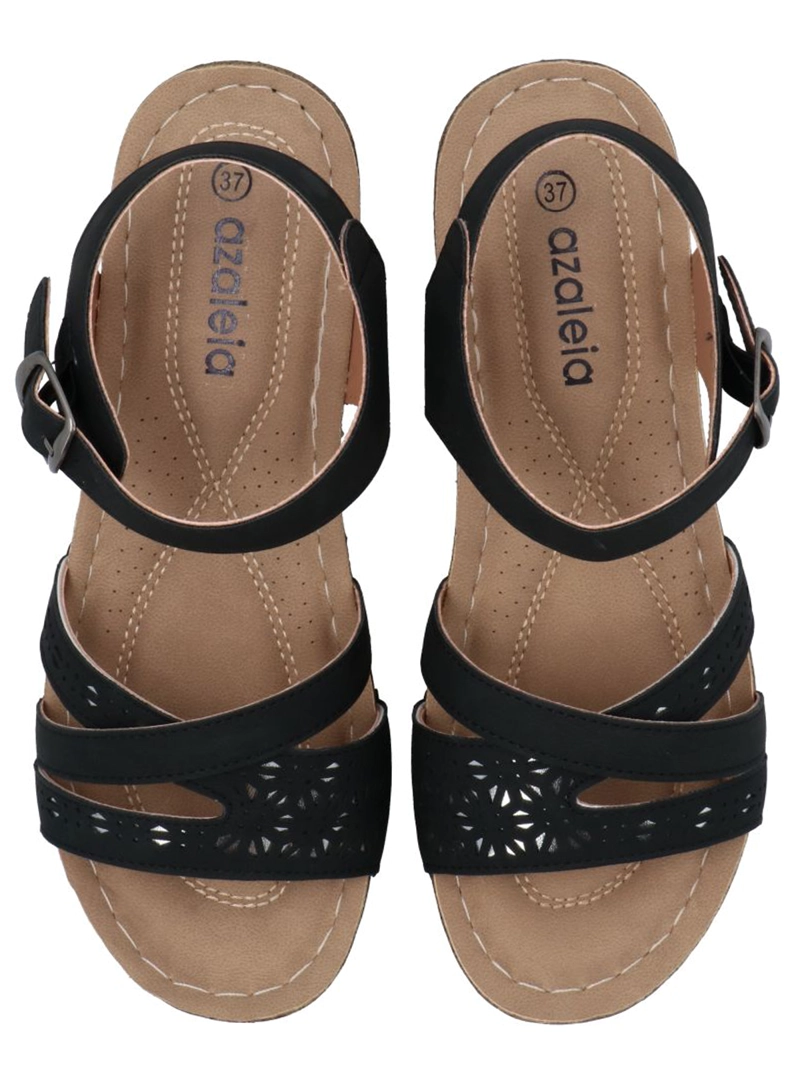 SANDALIA MUJER RAVELLO NEGRO AZALEIA - 8