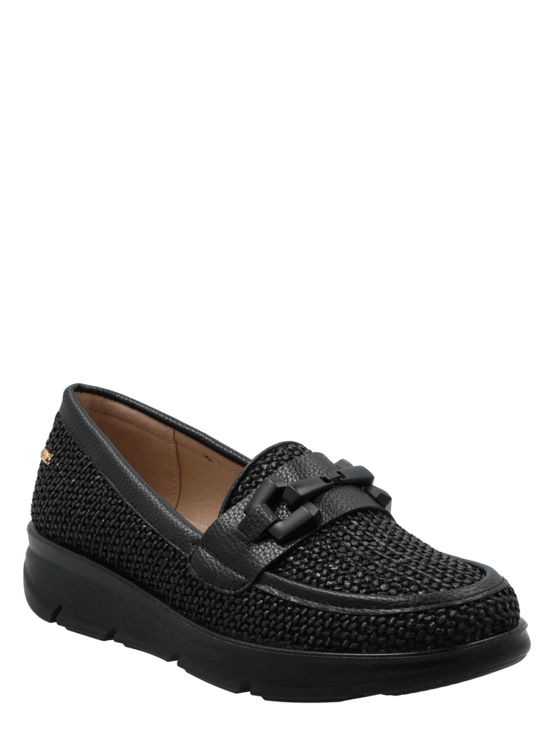 MOCASIN MUJER PETUNIA NEGRO AZALEIA - 1