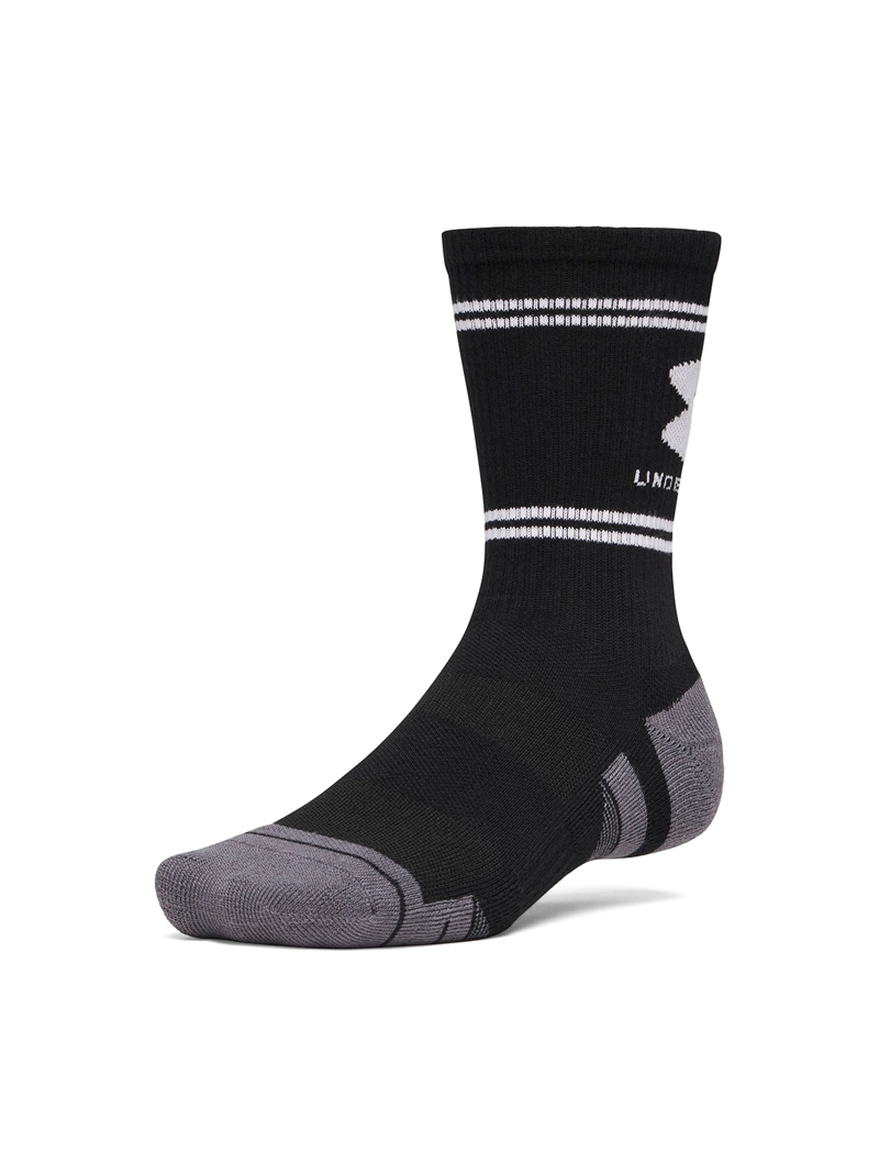 CALCETIN PERFORMANCE TECH NOVELTY CREW NEGRO UNISEX UNDER ARMOUR - 1