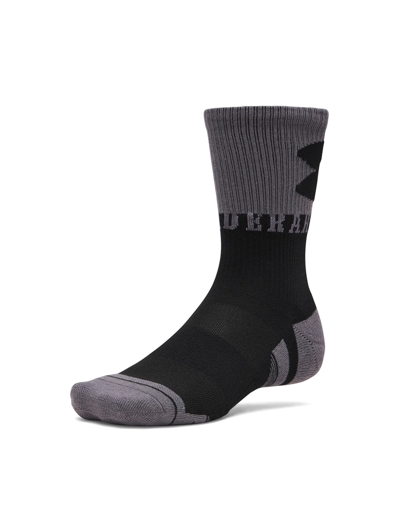 CALCETIN PERFORMANCE TECH NOVELTY CREW NEGRO UNISEX UNDER ARMOUR - 1