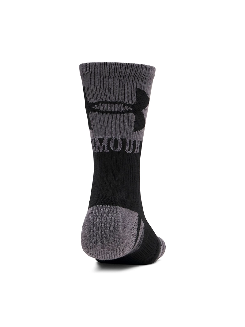 CALCETIN PERFORMANCE TECH NOVELTY CREW NEGRO UNISEX UNDER ARMOUR - 2