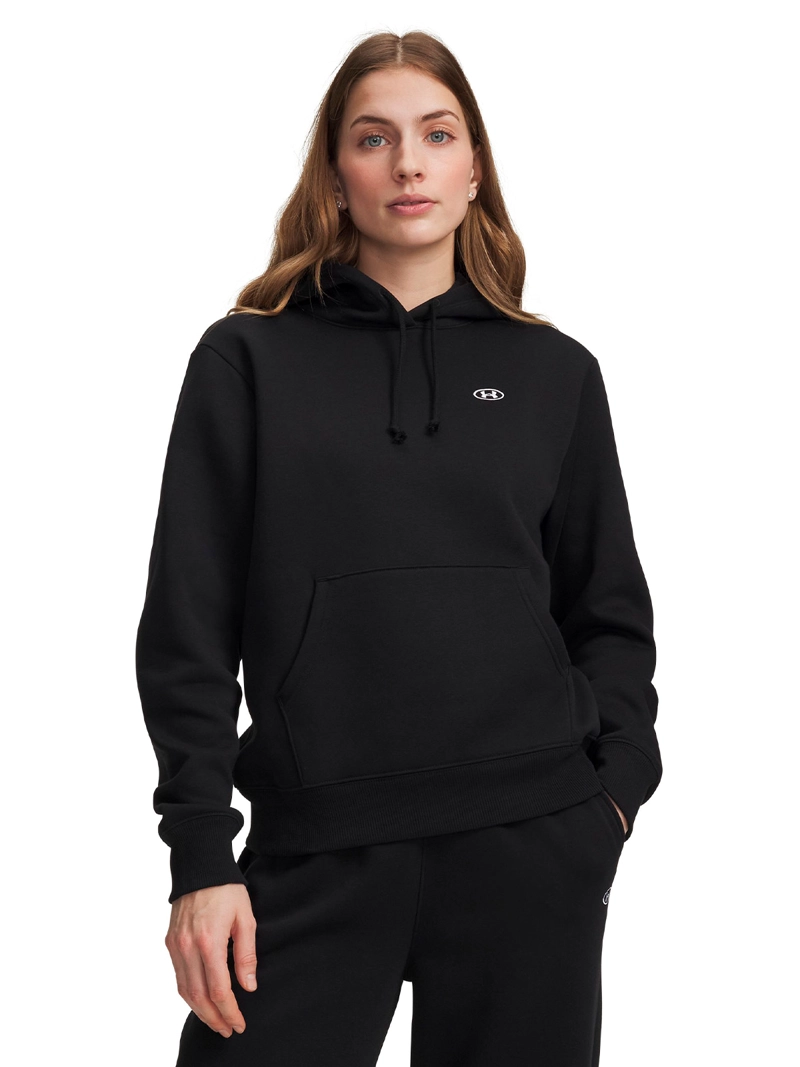 POLERON RIVAL FLEECE NEGRA MUJER UNDER ARMOUR - 1