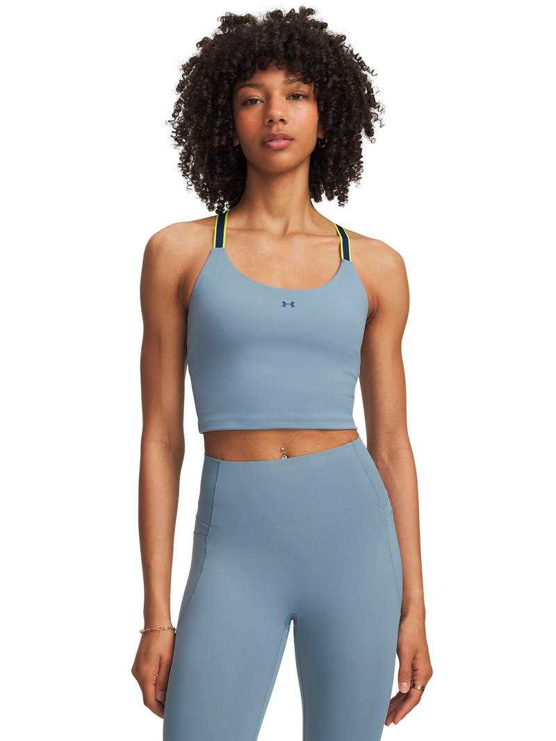 POLERA MOTION SPORT TAPE AZUL MUJER UNDER ARMOUR - 1