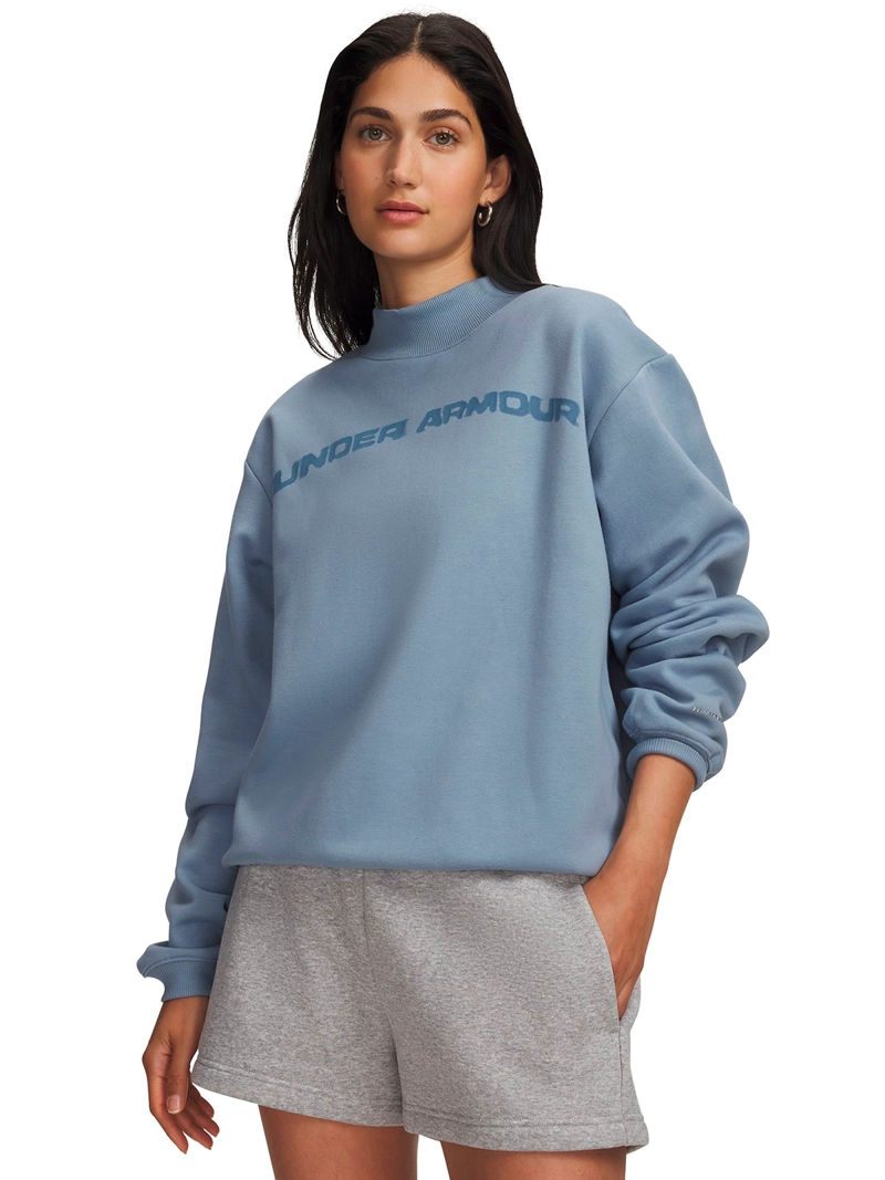 POLERON ICON FLEECE AZUL MUJER UNDER ARMOUR - 1