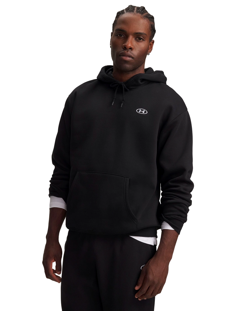 POLERON RIVAL FLEECE NEGRO HOMBRE UNDER ARMOUR - 1