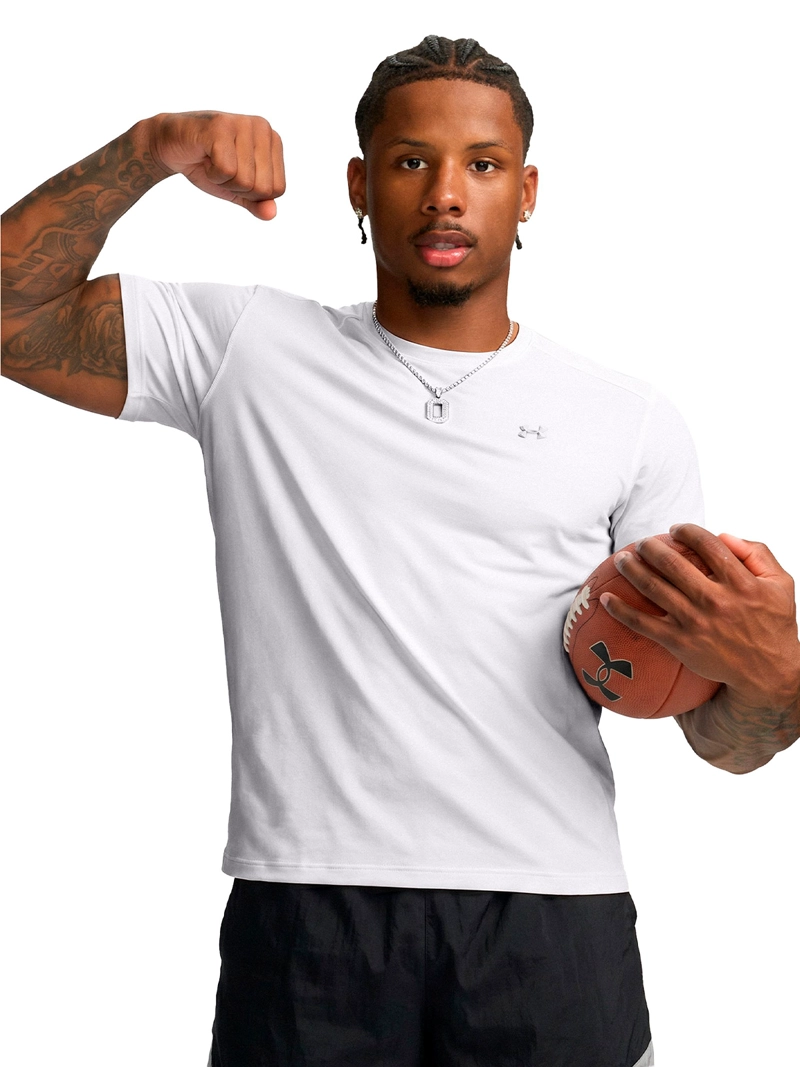 POLERA MANGA CORTA THE BOUNCY TEE BLANCO HOMBRE UNDER ARMOUR - 1