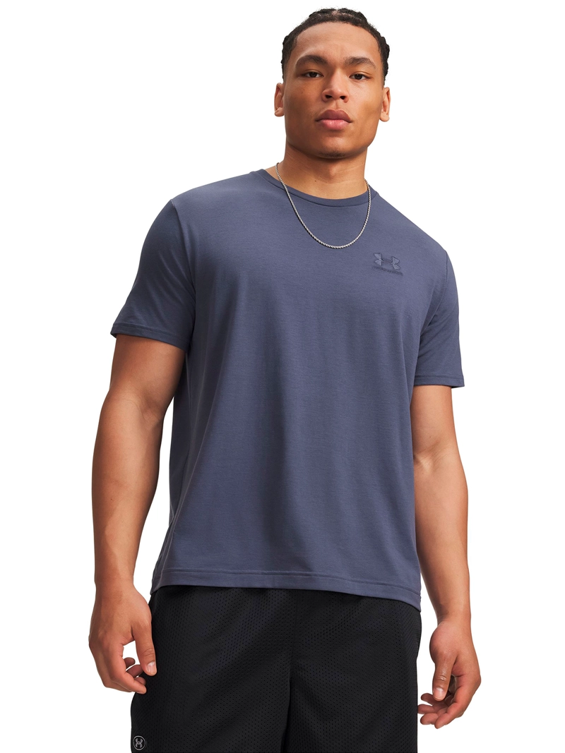 POLERA MANGA CORTA ICON GRIS HOMBRE UNDER ARMOUR - 1