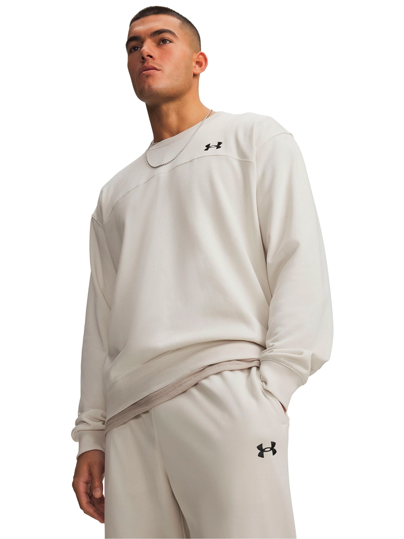 POLERON RIVAL LIGHTWEIGHT CREW BLANCO HOMBRE UNDER ARMOUR - 1