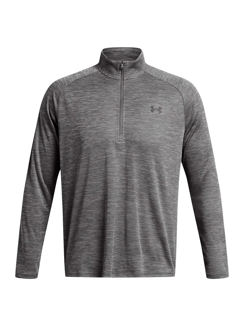 POLERON TECH TEXTURED ½ ZIP GRIS HOMBRE UNDER ARMOUR - 1
