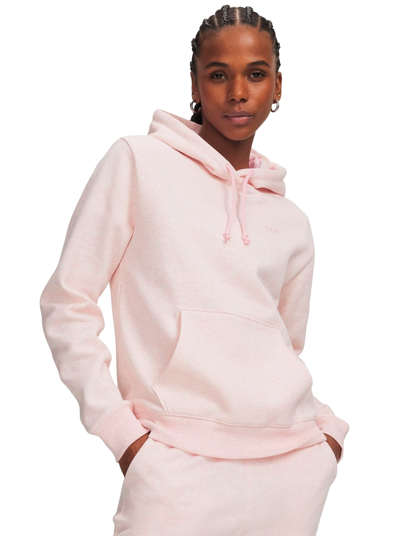 POLERON RIVAL FLEECE ROSADA MUJER UNDER ARMOUR - 1