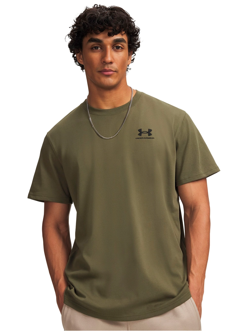 POLERA LOGO HEAVYWEIGHT VERDE HOMBRE UNDER ARMOUR - 1