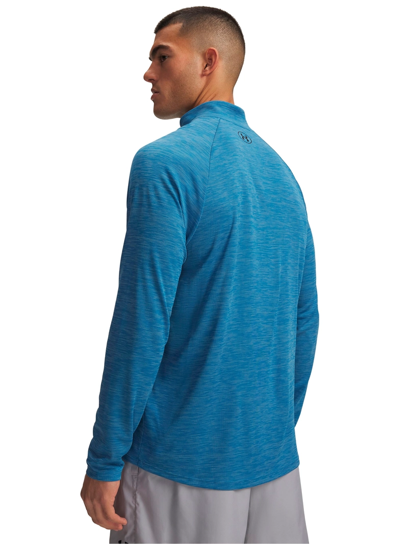 POLERON TECH TEXTURED ½ ZIP AZUL HOMBRE UNDER ARMOUR - 2
