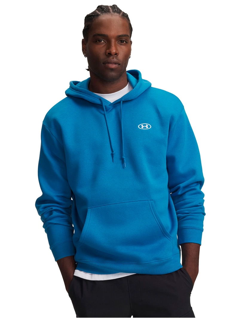 POLERON RIVAL FLEECE AZUL HOMBRE UNDER ARMOUR - 1