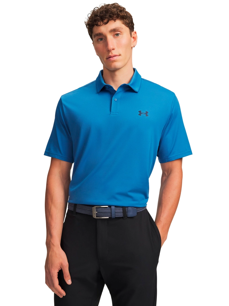 POLERA MANGA CORTA MATCHPLAY AZUL HOMBRE UNDER ARMOUR - 1