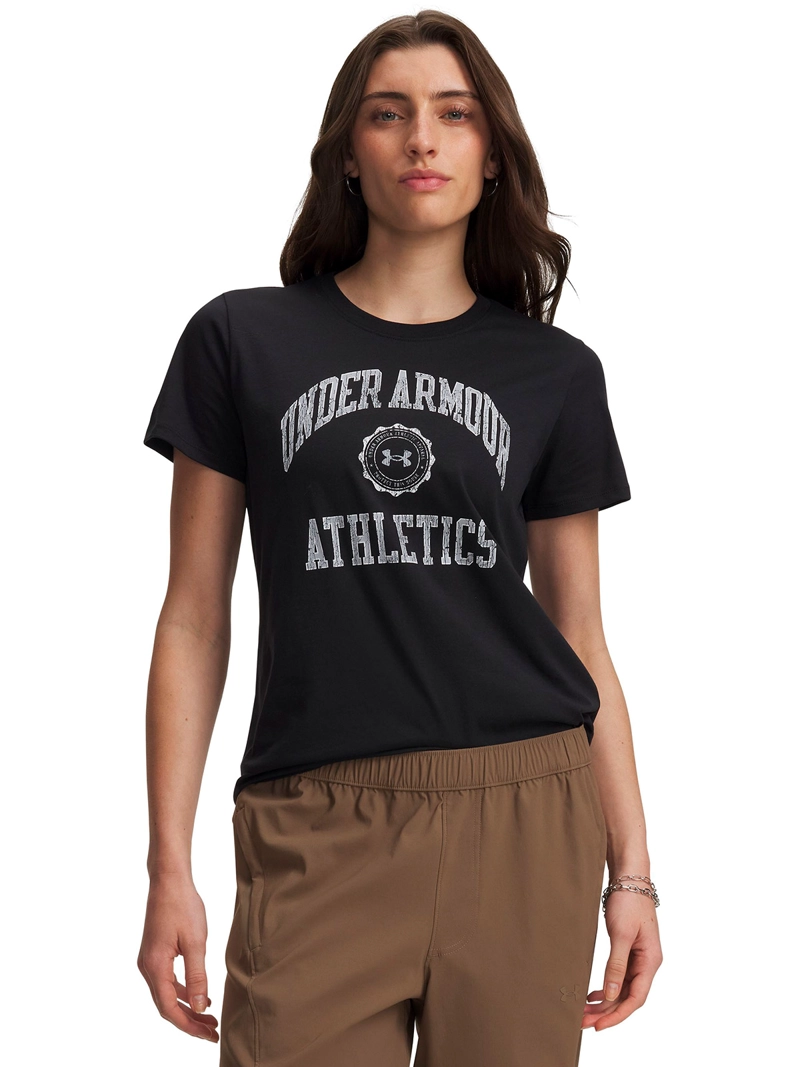 POLERA MANGA CORTA ATHLETICS ARCH NEGRA MUJER UNDER ARMOUR - 1