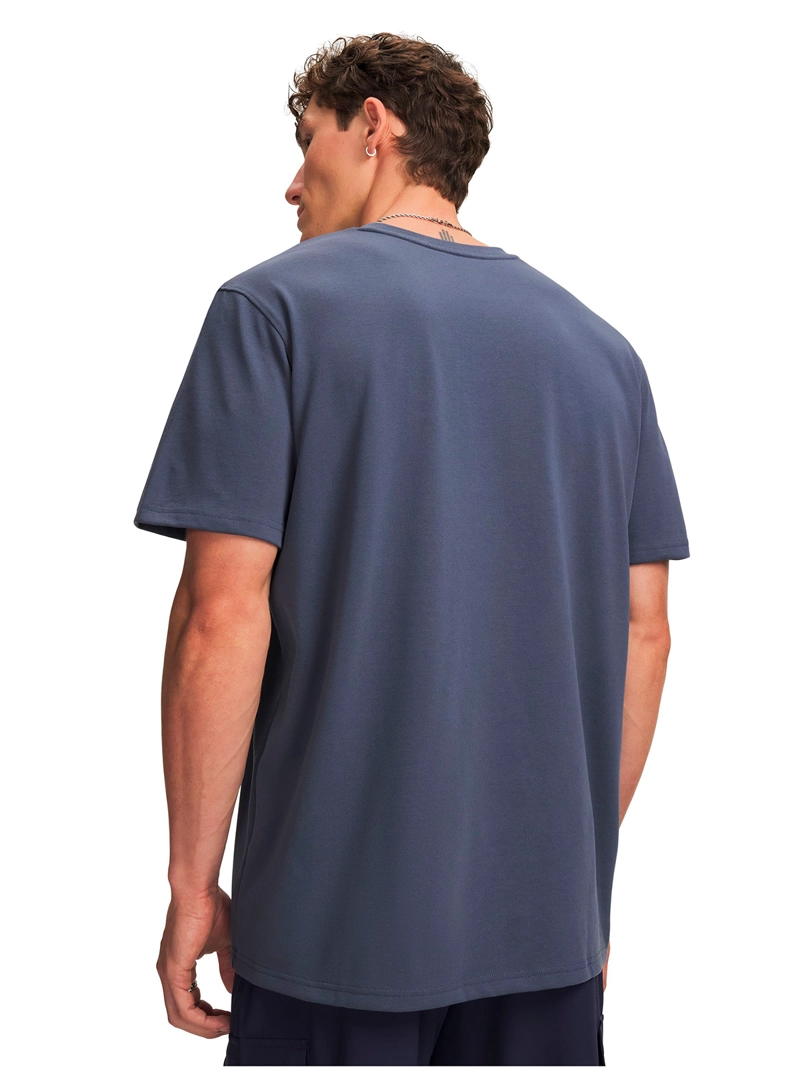 POLERA MANGA CORTA LOGO HEAVYWEIGHT GRIS HOMBRE UNDER ARMOUR - 2