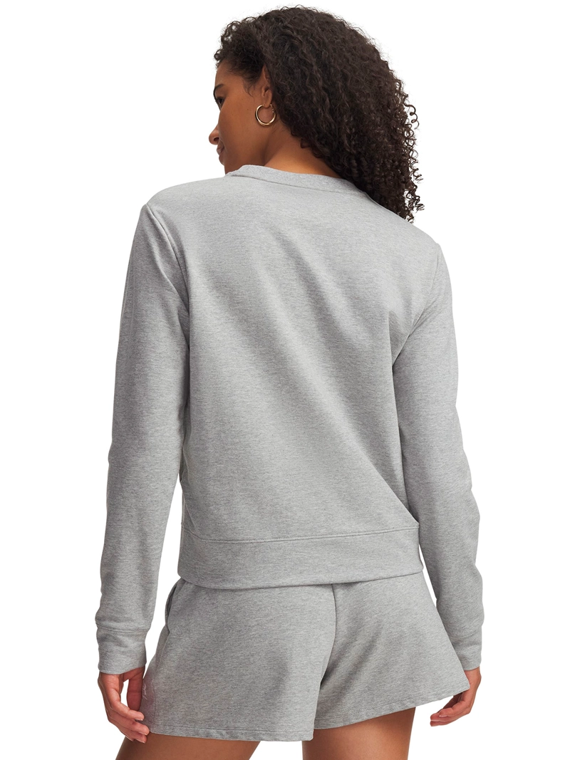 POLERON SPORT TERRY CREW GRIS MUJER UNDER ARMOUR - 2