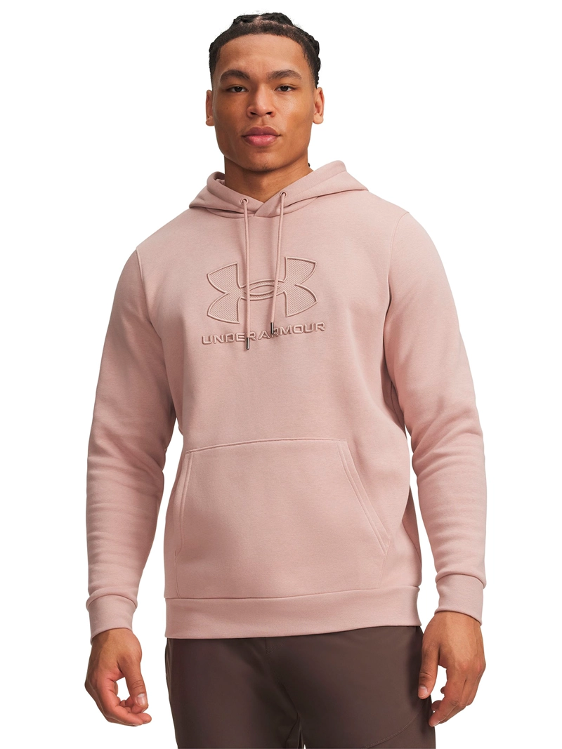 POLERON ICON FLEECE BRANDED ROSADO HOMBRE UNDER ARMOUR - 1