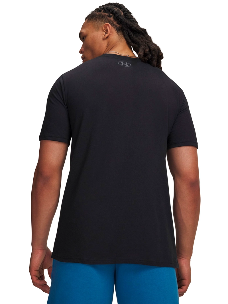 POLERA MANGA CORTA BOX WORDMARK LABEL NEGRO UNDER ARMOUR - 2