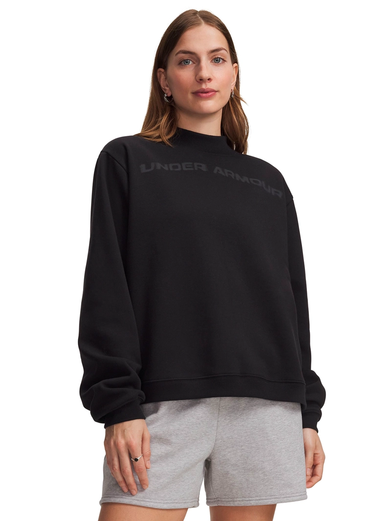 POLERON ICON FLEECE NEGRO MUJER UNDER ARMOUR - 1