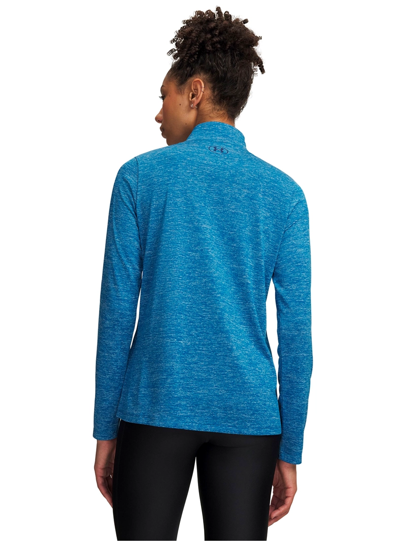 POLERON TECH ½ ZIP TWIST AZUL MUJER UNDER ARMOUR - 2