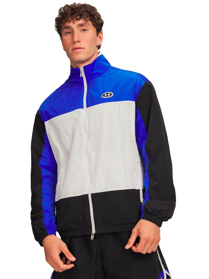 POLERON ICON WOVEN TRACK FULL ZIP NEGRO HOMBRE UNDER ARMOUR - 1