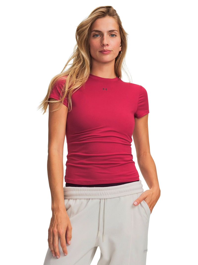 POLERA MANGA CORTA MOTION FITTED ROJA MUJER UNDER ARMOUR - 1