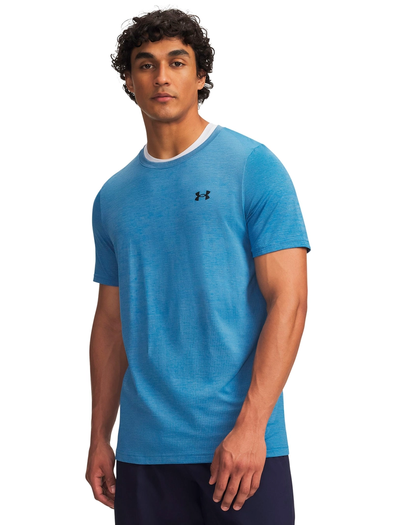 POLERA MANGA CORTA VANISH SEAMLESS AZUL HOMBRE UNDER ARMOUR - 1