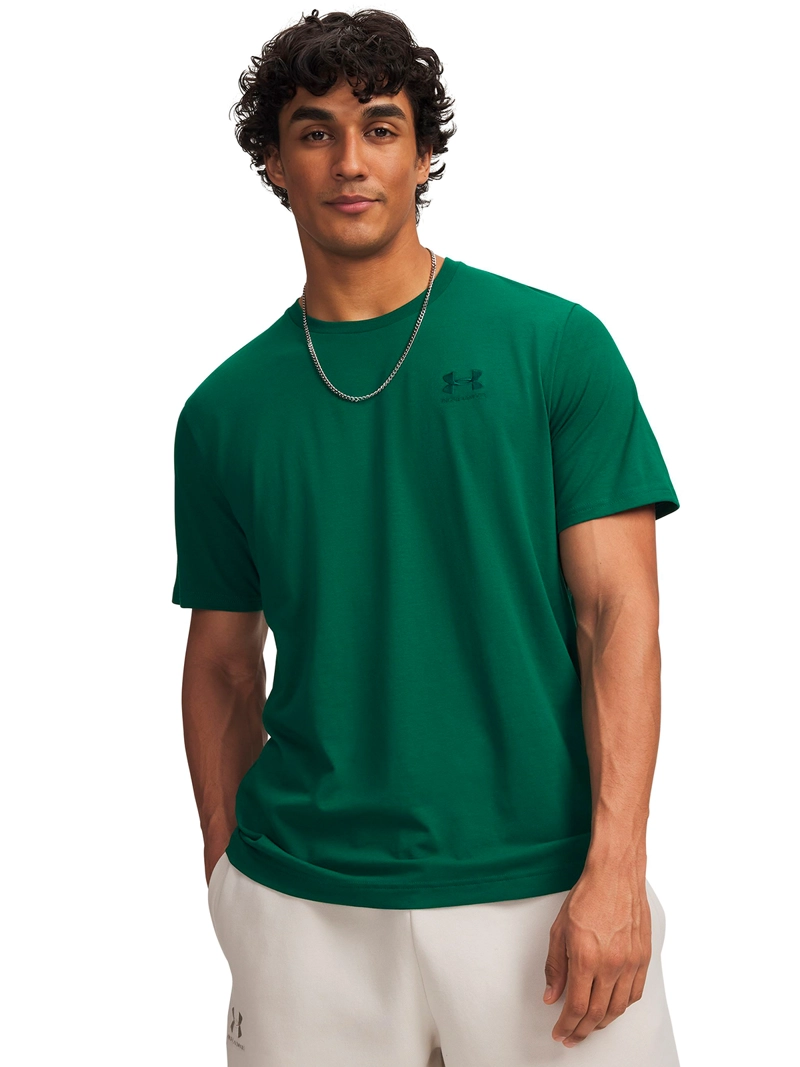 POLERA MANGA CORTA ICON VERDE HOMBRE UNDER ARMOUR - 1