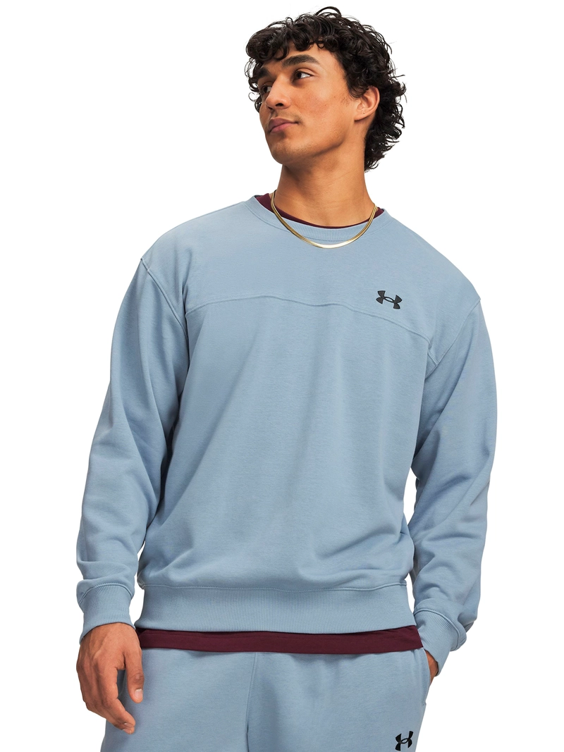 POLERON RIVAL LIGHTWEIGHT CREW AZUL HOMBRE UNDER ARMOUR - 1