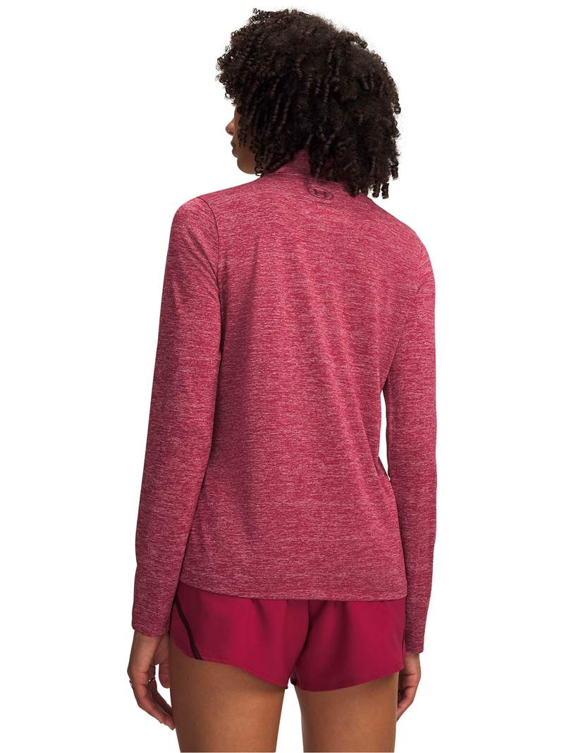 POLERON TECH ½ ZIP TWIST ROJA MUJER UNDER ARMOUR - 2