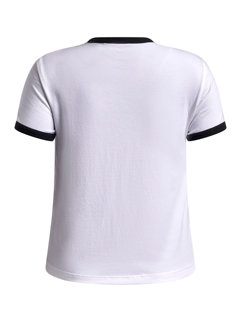 POLERA MANGA CORTA RINGER TEE BLANCA NIÑA UNDER ARMOUR - 2