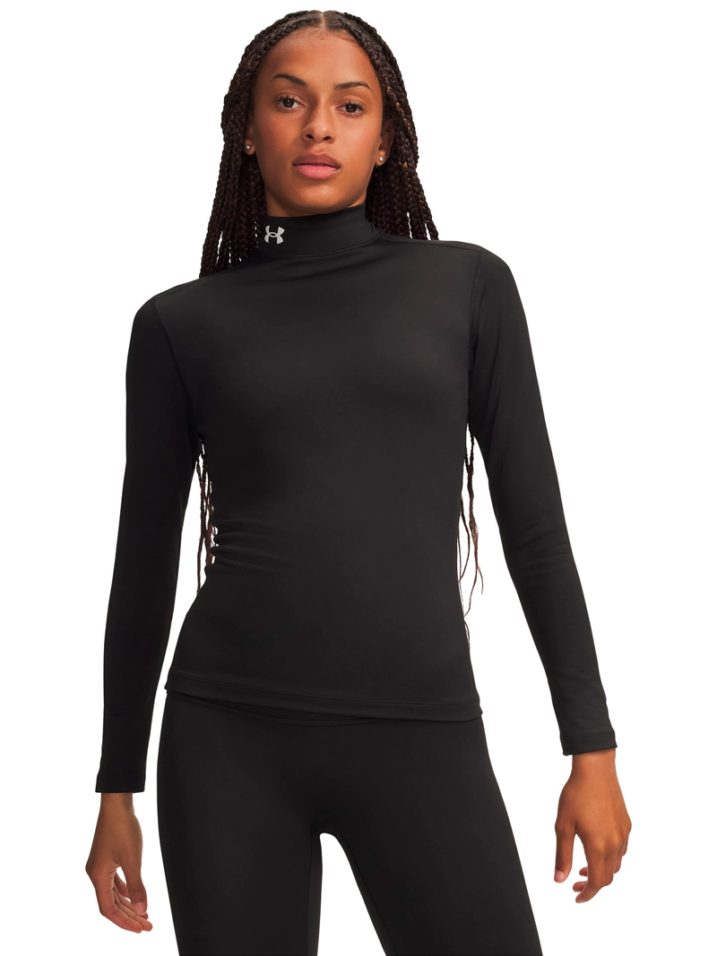 PRIMERA CAPA SUPERIOR COLDGEAR MOCK NEGRA MUJER UNDER ARMOUR - 1