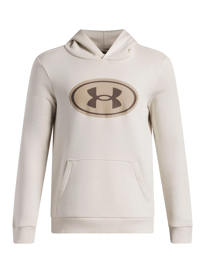POLERON RIVAL FLEECE BLANCO NIÑO UNDER ARMOUR - 1