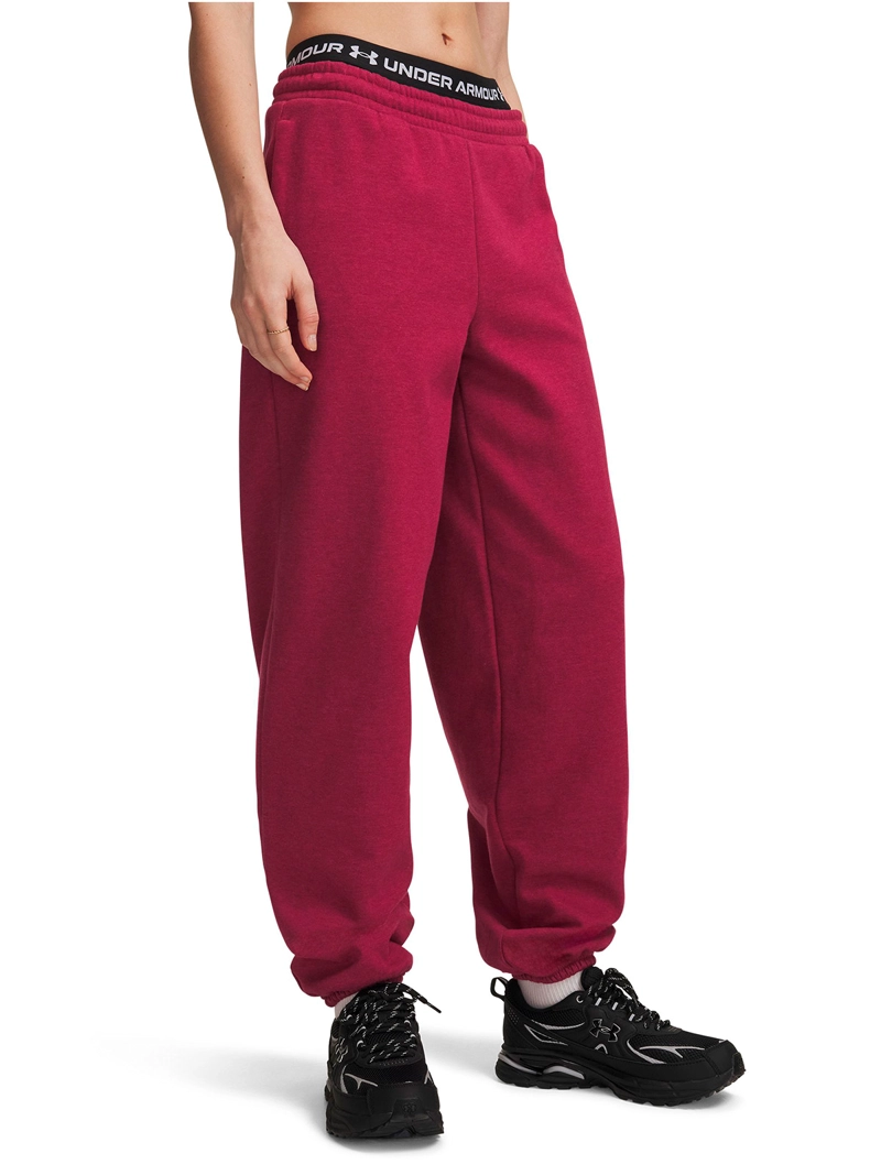 PANTALON ICON FLEECE ROSADA MUJER UNDER ARMOUR - 1