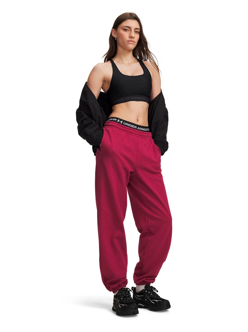 PANTALON ICON FLEECE ROSADA MUJER UNDER ARMOUR - 4
