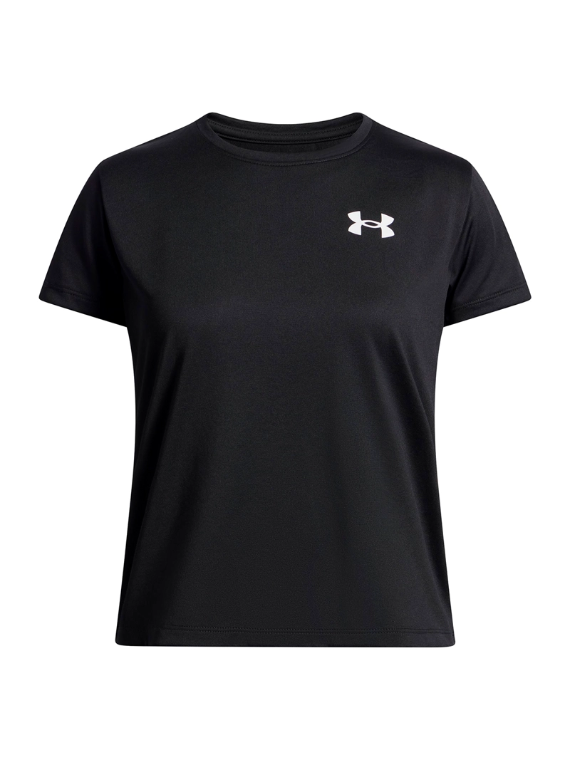 POLERA MANGA CORTA TECH NEGRA NIÑA UNDER ARMOUR - 1