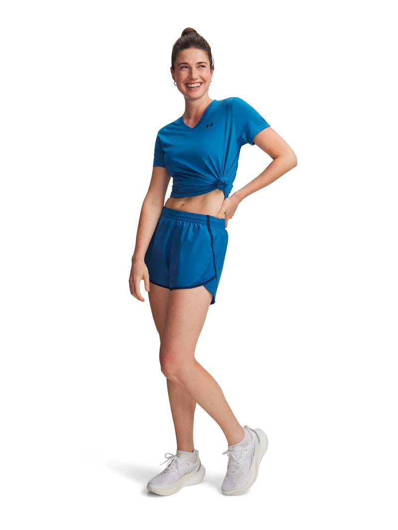 SHORT FLY-BY 3' AZUL MUJER UNDER ARMOUR - 4