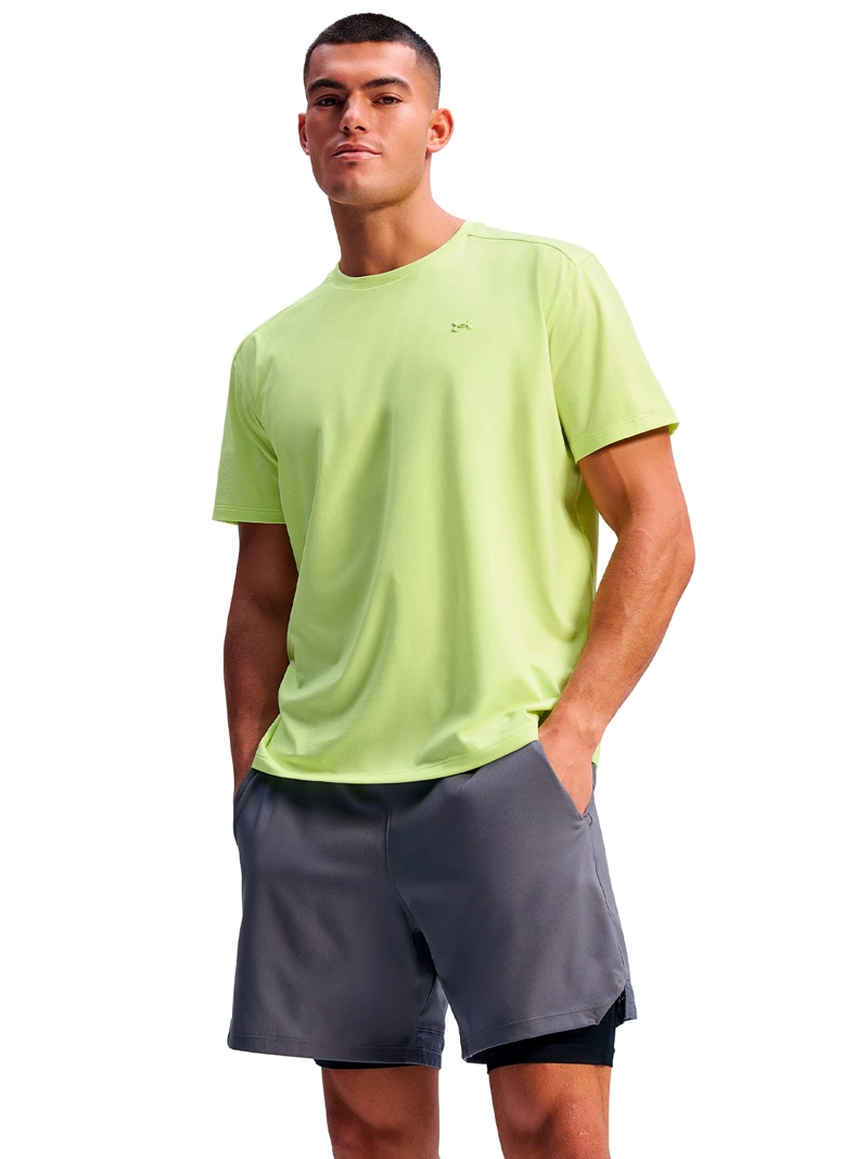 POLERA MANGA CORTA THE BOUNCY TEE VERDE HOMBRE UNDER ARMOUR - 1