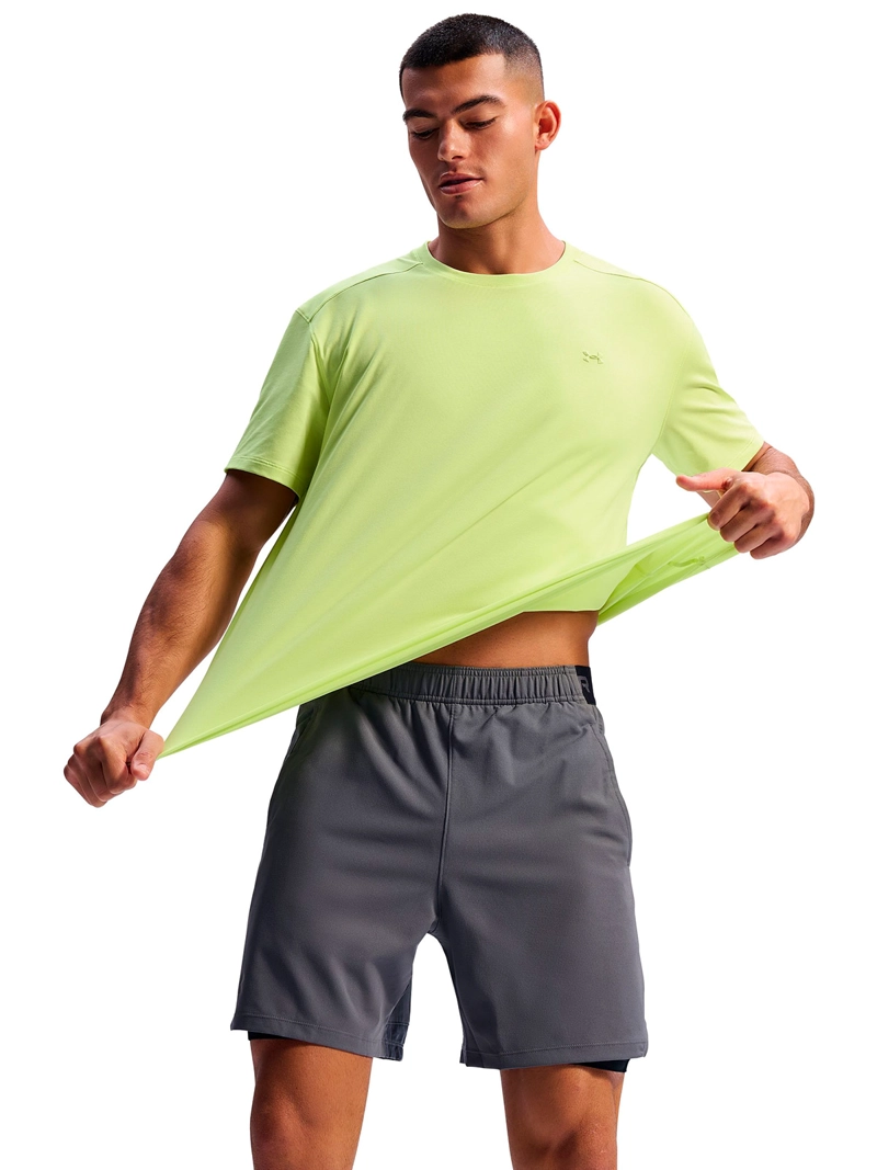 POLERA MANGA CORTA THE BOUNCY TEE VERDE HOMBRE UNDER ARMOUR - 2